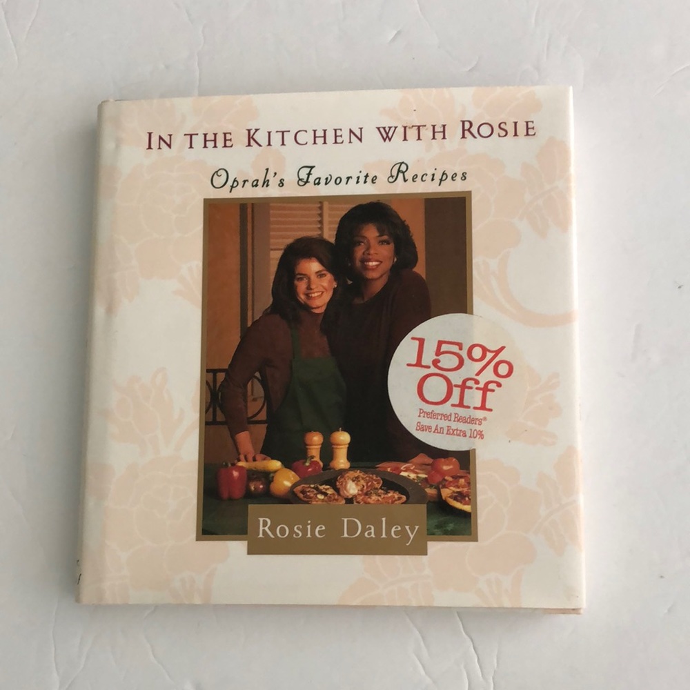 In The Kitchen With Rosie Cook Book Oprah Winfrey New